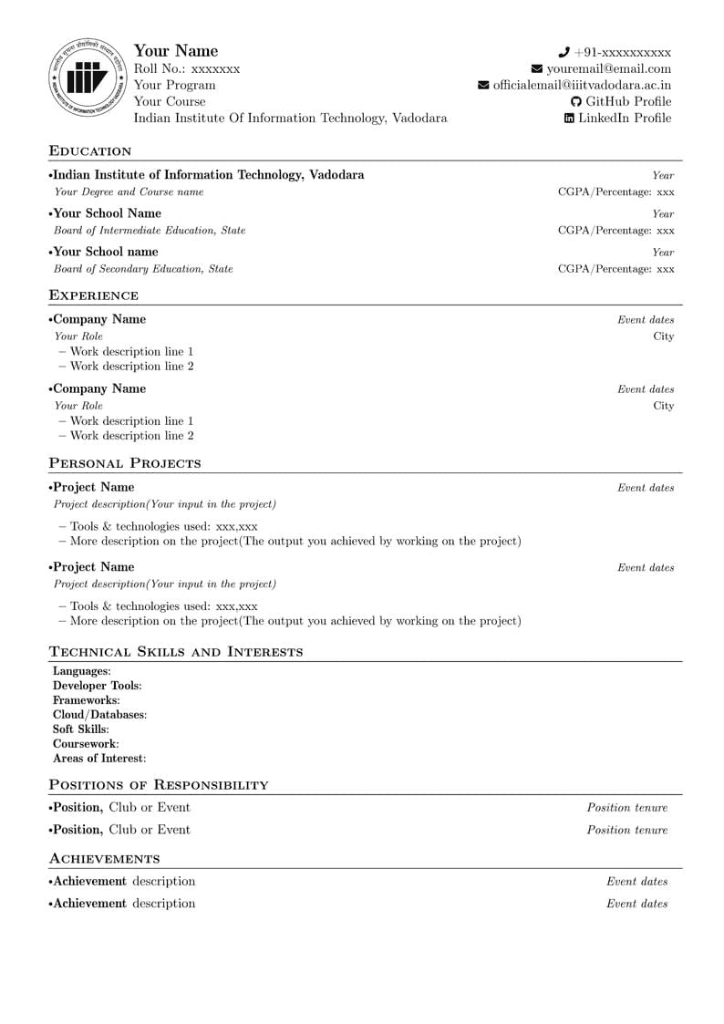 Simple Resume Template